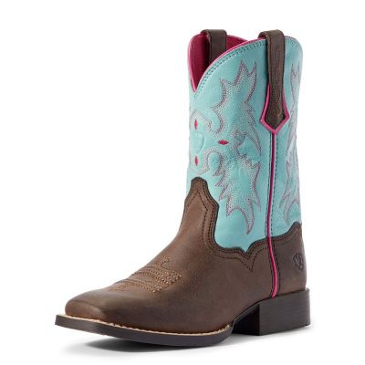 Ariat Tombstone - Western Laarzen Bruin / Blauw Kinderen - 30097-246